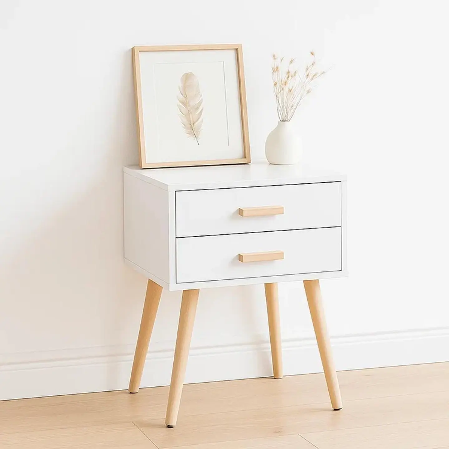 Velador Eames Doble Blanco (KL) 1