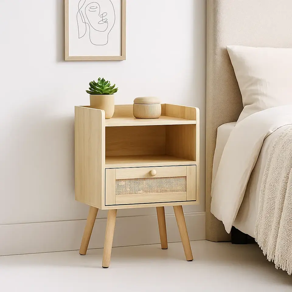Velador Mesh Rattan con Espacio (KL) 1