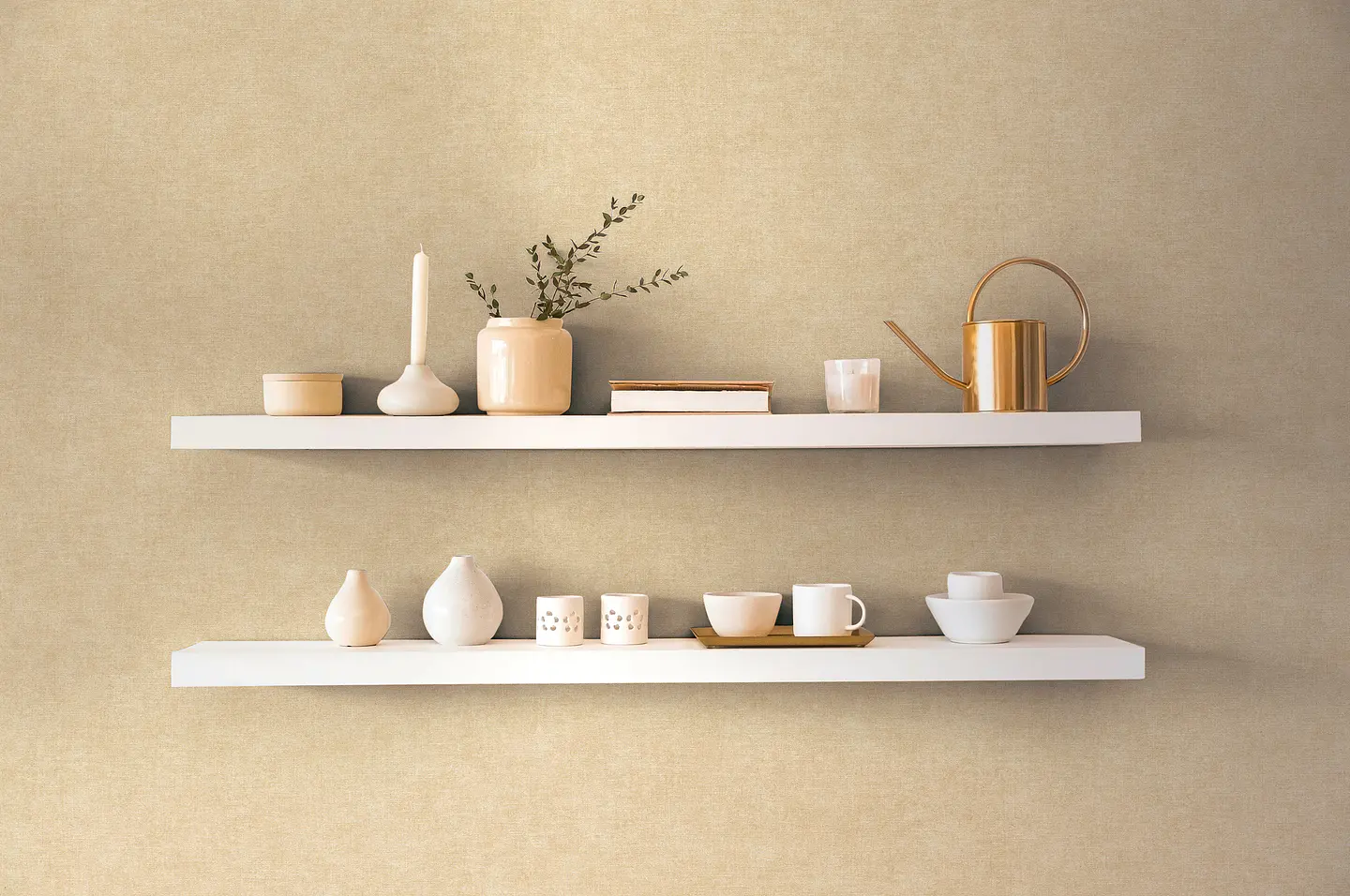 Papel Mural Lino Beige / 395655 (Spectrum) 1