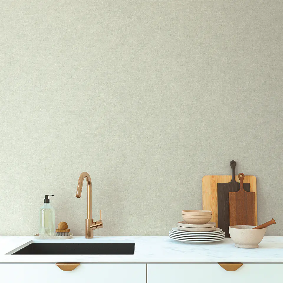 Papel Mural Lino Gris / 395658 (Spectrum) 1