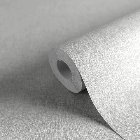 Papel Mural Lino Gris / 395659 (Spectrum)