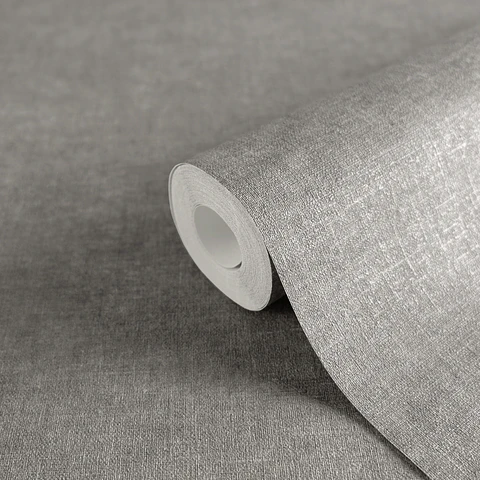 Papel Mural Lino Gris / 395661 (Spectrum)
