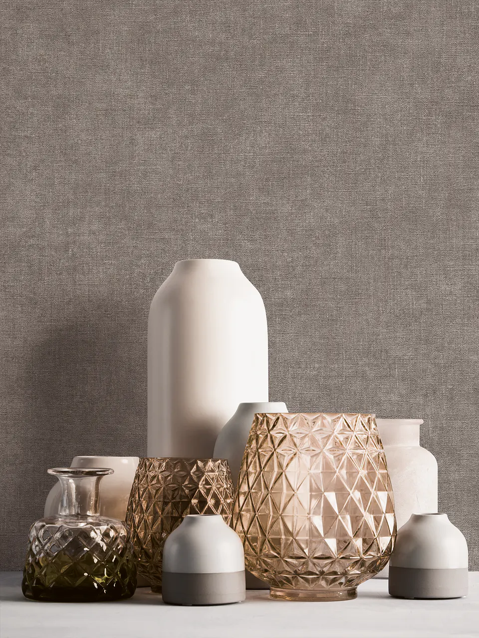 Papel Mural Lino Gris / 395661 (Spectrum) 1