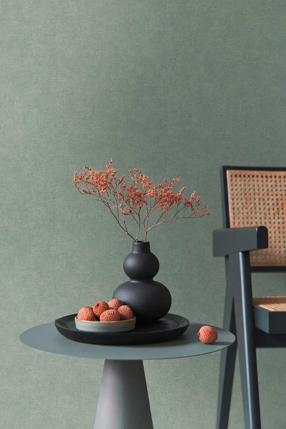 Papel Mural Lino Verde / 395665 (Spectrum) 4
