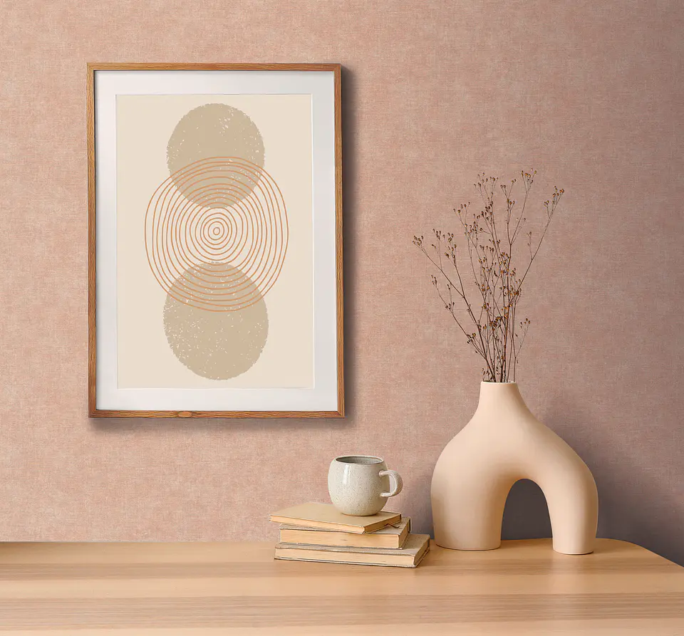 Papel Mural Lino Rosado / 395667 (Spectrum) 1