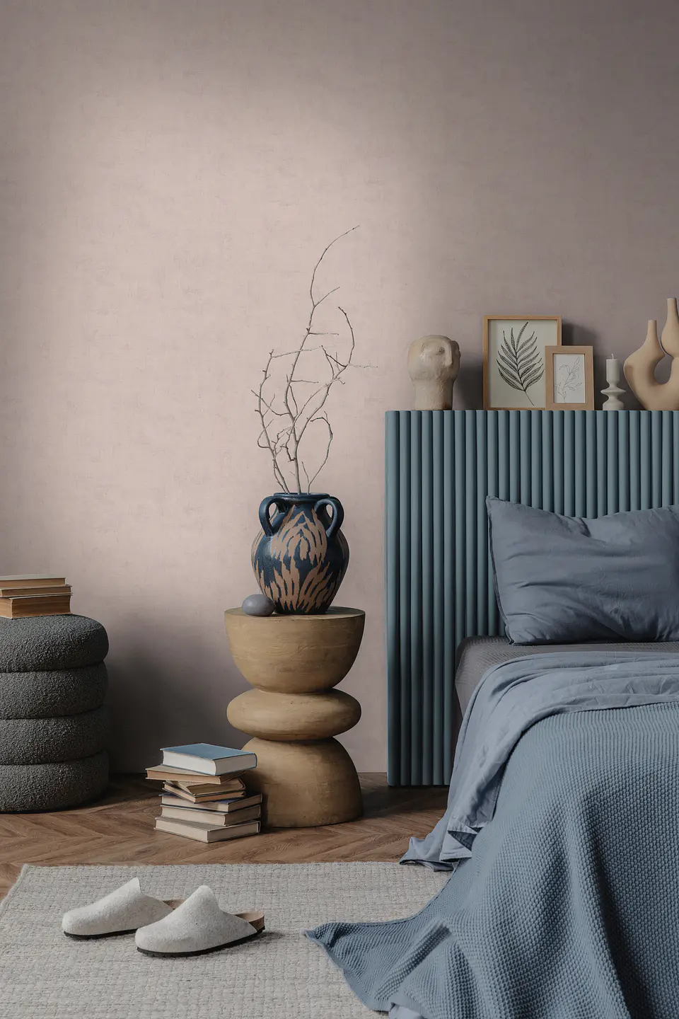 Papel Mural Acanalado Rosado / 791527 (Spectrum) 1