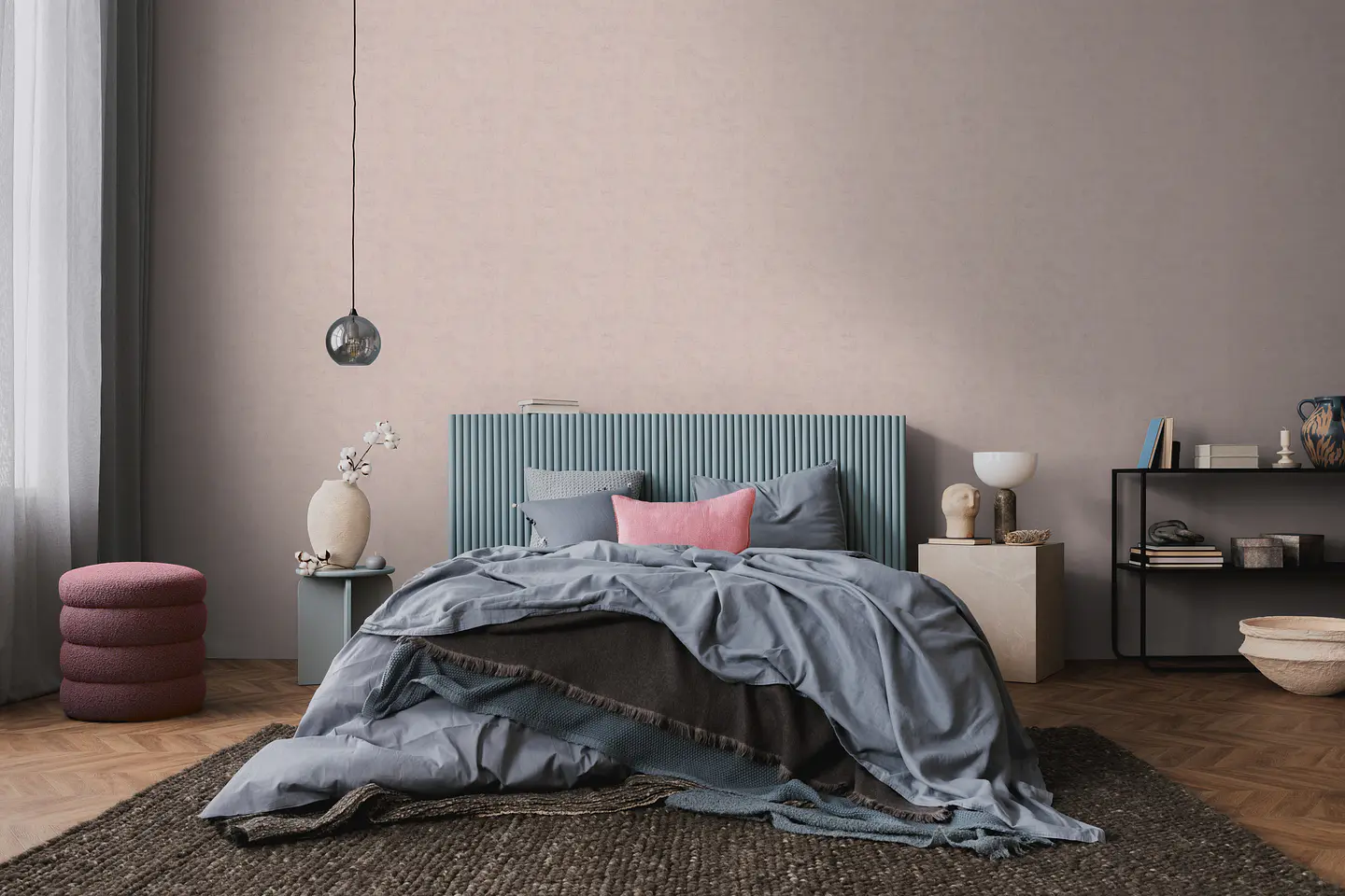 Papel Mural Acanalado Rosado / 791527 (Spectrum) 4