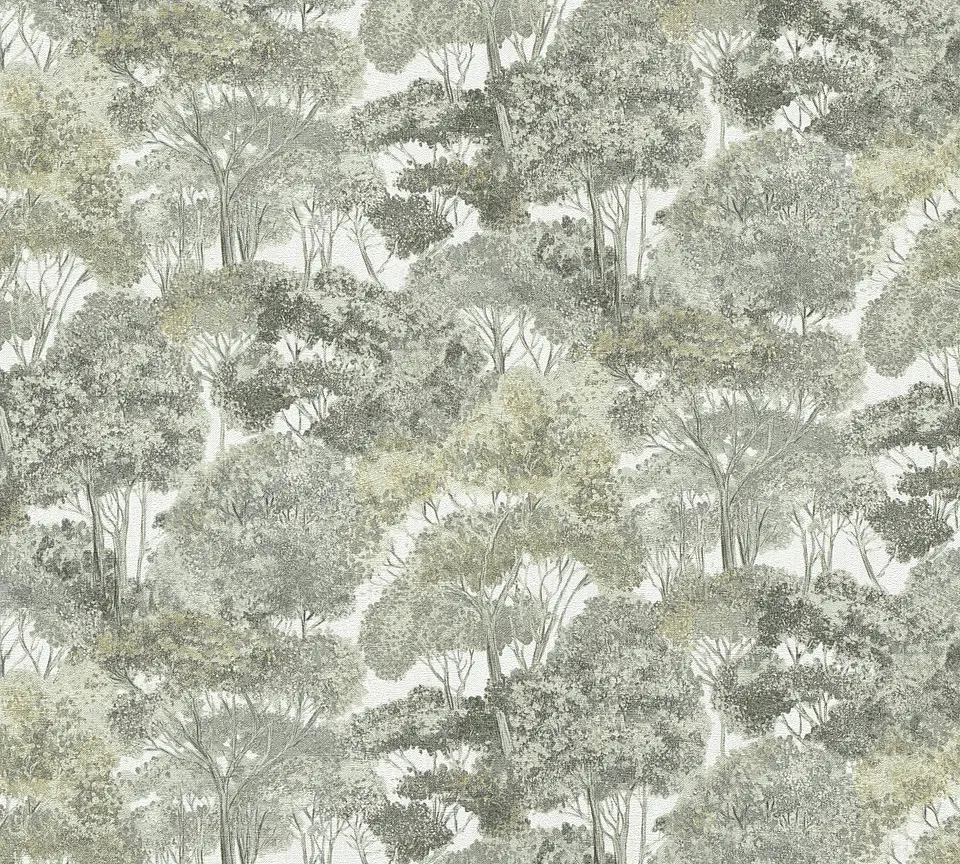 Papel Mural Arboles Verde / 792275 (Spectrum) 4