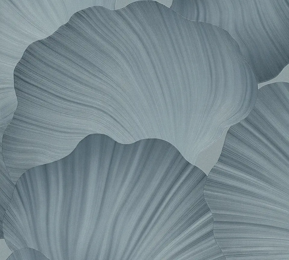 Papel Mural Hojas Ginkgo Turquesa / 792336 (Spectrum) 1