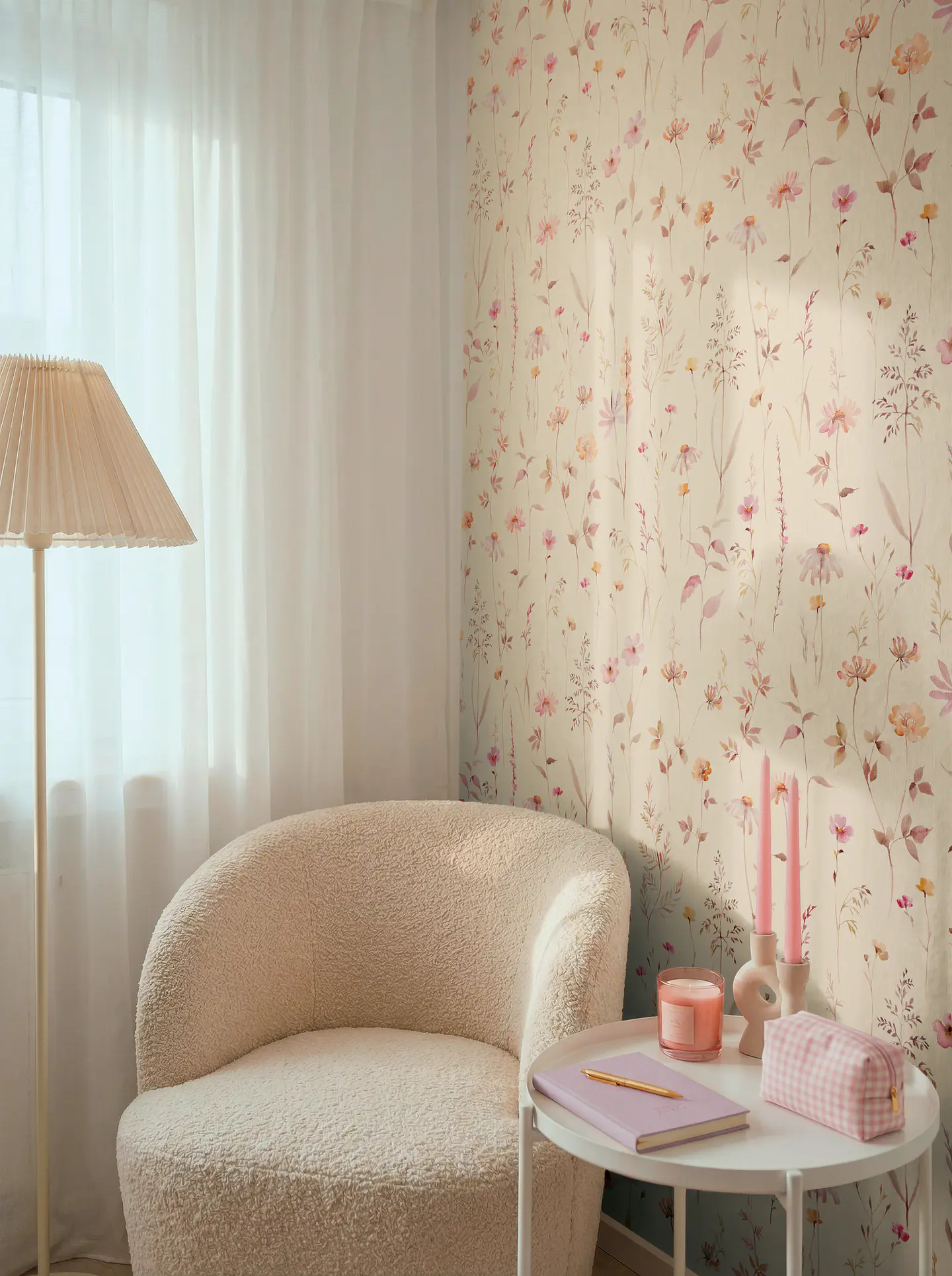 Papel Mural Flores Acuarela / 792373 (Spectrum) 1