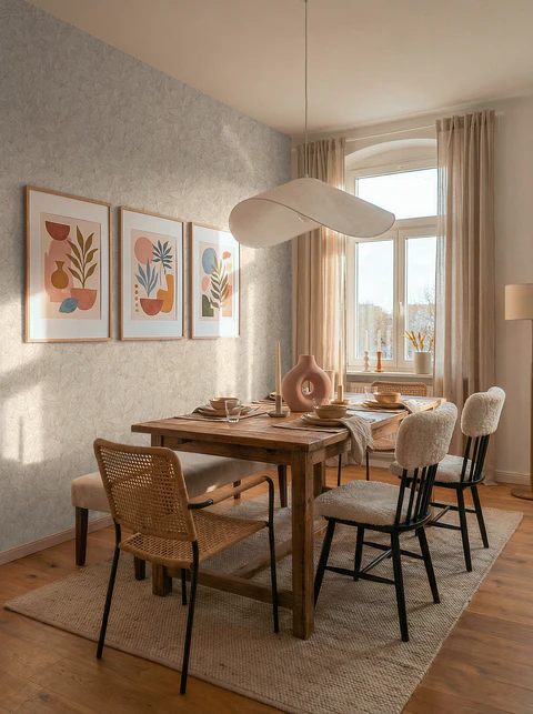 Papel Mural Hojas Beige / 792381 (Spectrum)