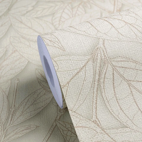 Papel Mural Hojas Gris / 792382 (Spectrum)