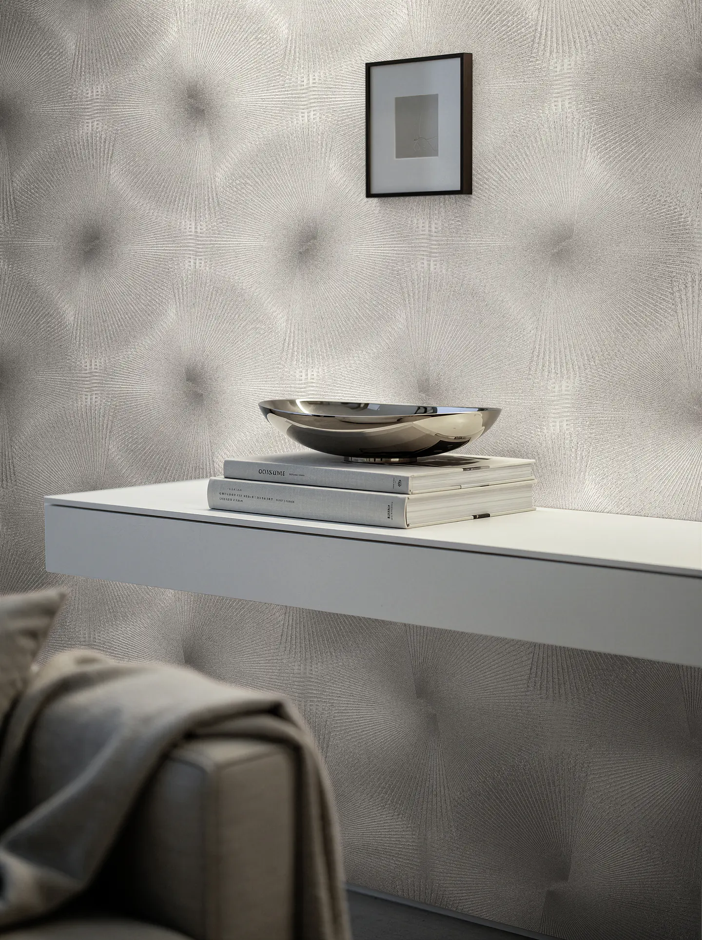 Papel Mural Espiral Satinado Gris / 792527 (Spectrum) 2