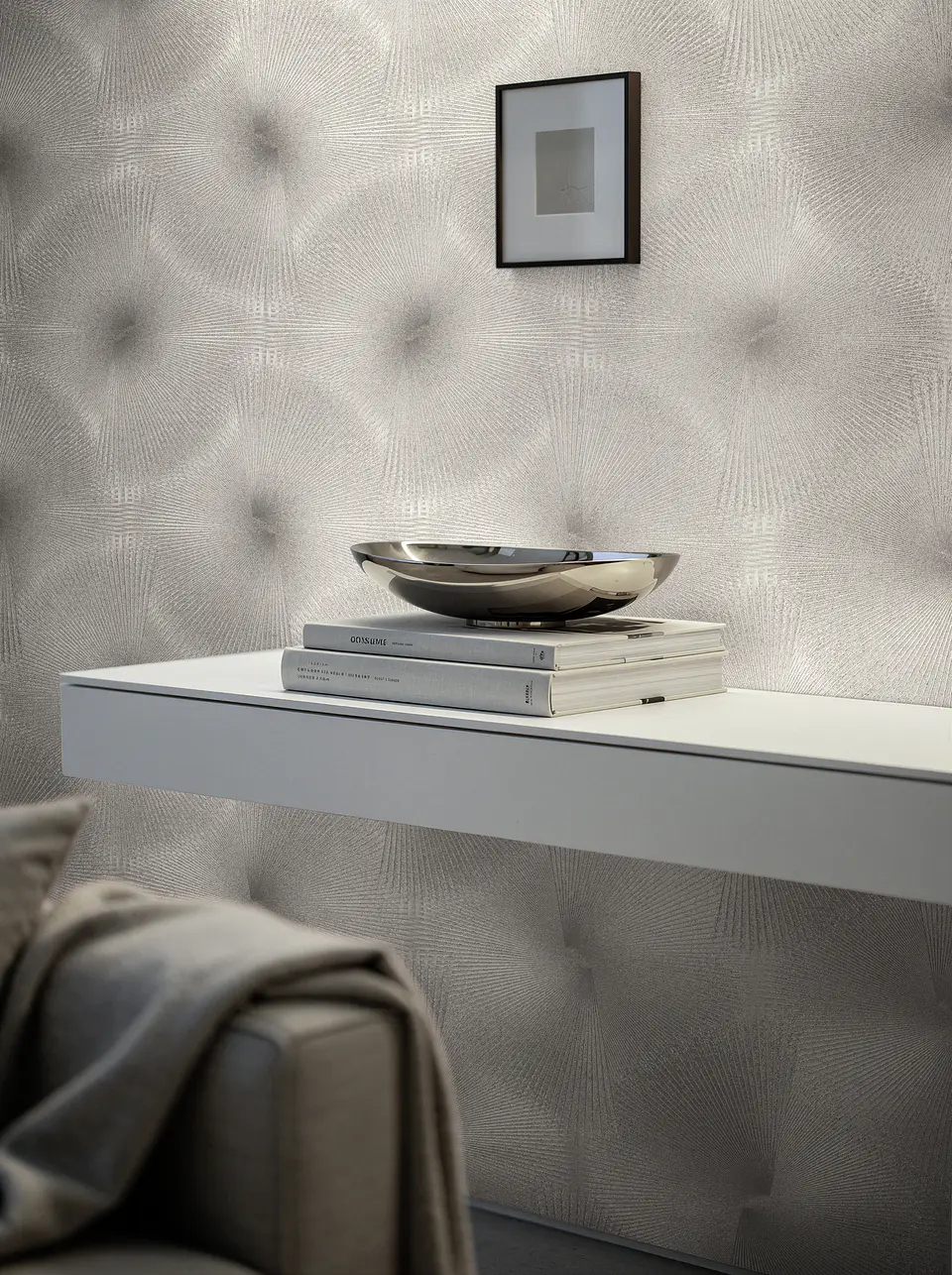 Papel Mural Espiral Satinado Gris / 792527 (Spectrum) 2