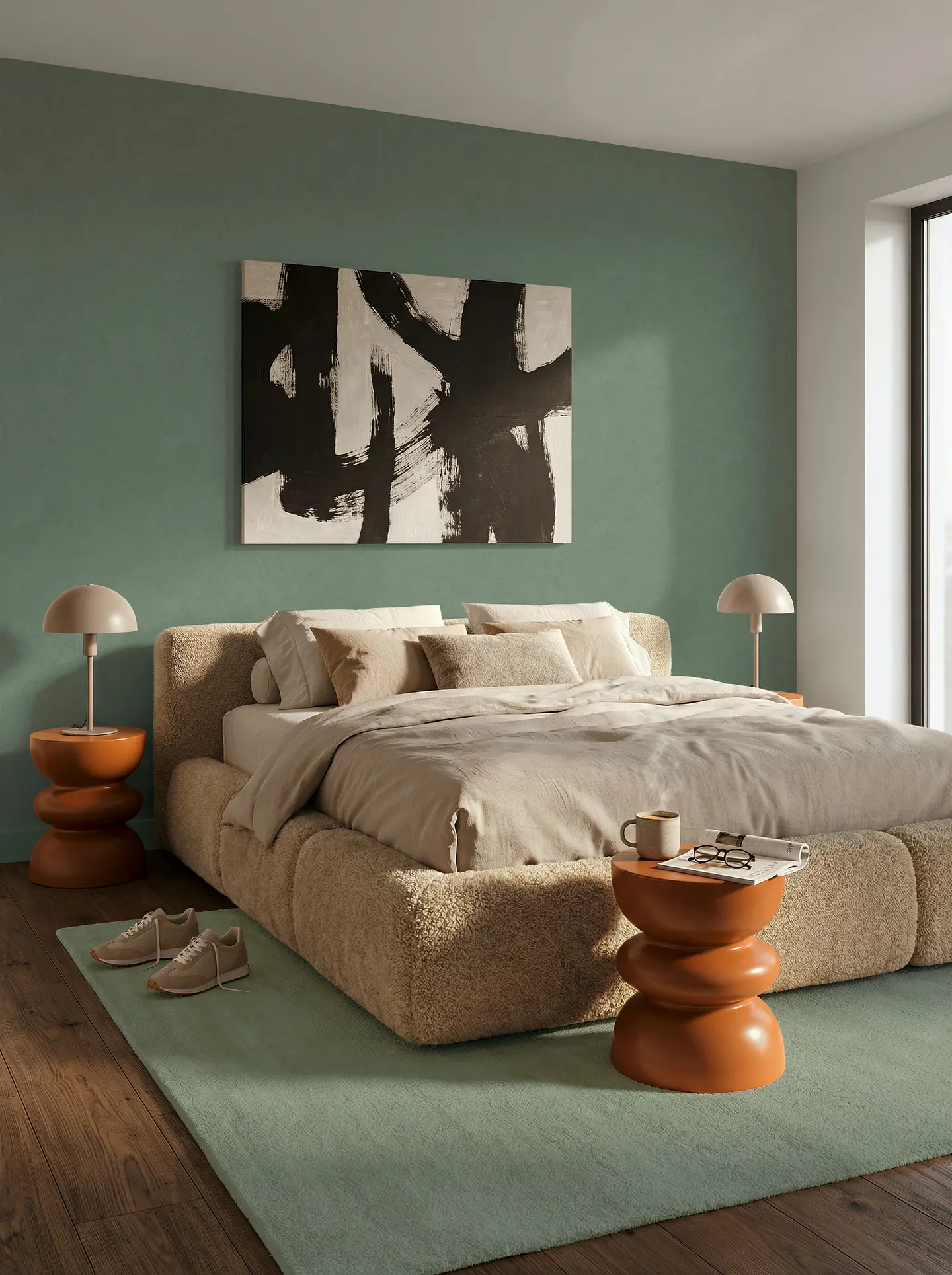 Papel Mural Texturado Verde / 908049 (Spectrum) 1