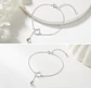 Pulsera de plata con cara y campana de gato - Miniatura 1