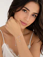 Pulsera de plata con cara y campana de gato - Miniatura 3