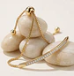 Brazalete dorado broche deslizante - Miniatura 3