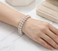 Pulsera plata cuentas trenzadas finas - Miniatura 3