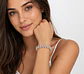 Pulsera plata cuentas trenzadas finas - Miniatura 2