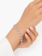 Pulsera plata flores caladas con circón - Miniatura 4