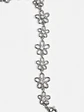 Pulsera plata flores caladas con circón - Miniatura 5