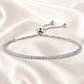 Brazalete tipo tenis moissanita ajustable - Miniatura 3