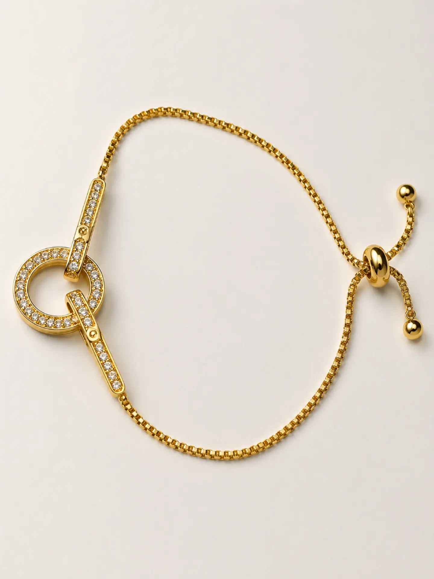 Brazalete plata anillo infinito micro-circones 5