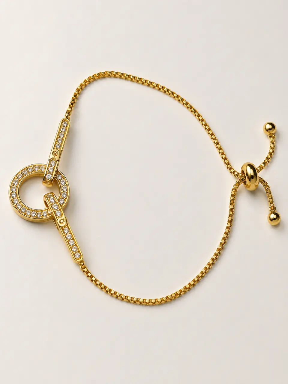 Brazalete plata anillo infinito micro-circones 5