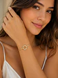 Brazalete plata anillo infinito micro-circones - Miniatura 3