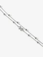 Pulsera plata doble cadena sofisticada - Miniatura 3