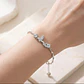 Brazalete plata 925 colibrí con circones - Miniatura 2