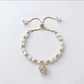 Pulsera ojo de gato colgante cristal - Miniatura 1