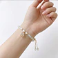 Pulsera ojo de gato colgante cristal - Miniatura 2
