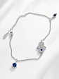 Pulsera plata Hamsa y Ojo Turco - Miniatura 1