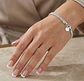 Pulsera plata 925 cadena espiga doble - Miniatura 2