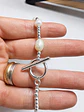 Pulsera perlas barrocas con cuentas de plata - Miniatura 4