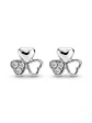 Aros plata 925 trébol y corazones - Miniatura 1