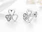 Aros plata 925 trébol y corazones - Miniatura 3