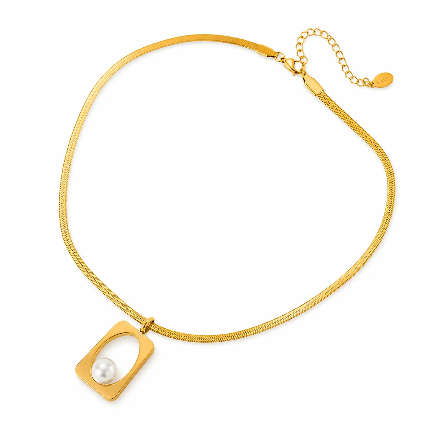 Conjunto perla cuadrada geométrica 5