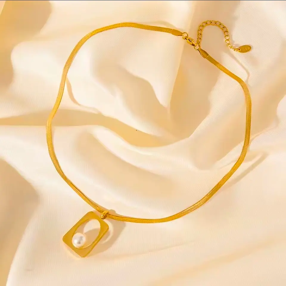 Conjunto perla cuadrada geométrica 2