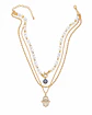 Conjunto dorado perlas y dije Hamsa - Miniatura 1