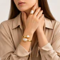 Conjunto dorado perlas barrocas estatement - Miniatura 2