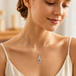 Collar plata clave de sol con circones - Miniatura 2