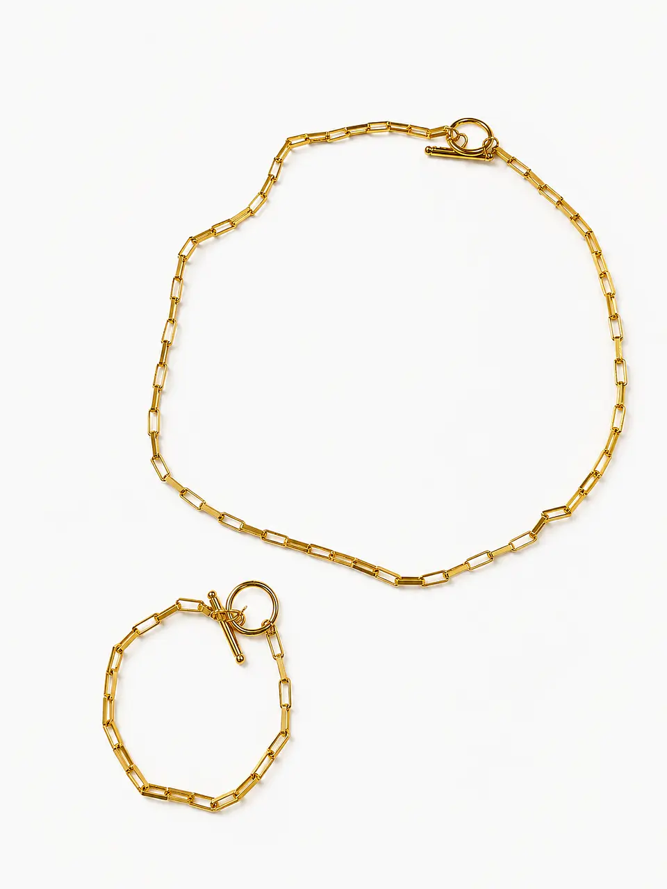 Conjunto dorado cierre T-bar industrial 3
