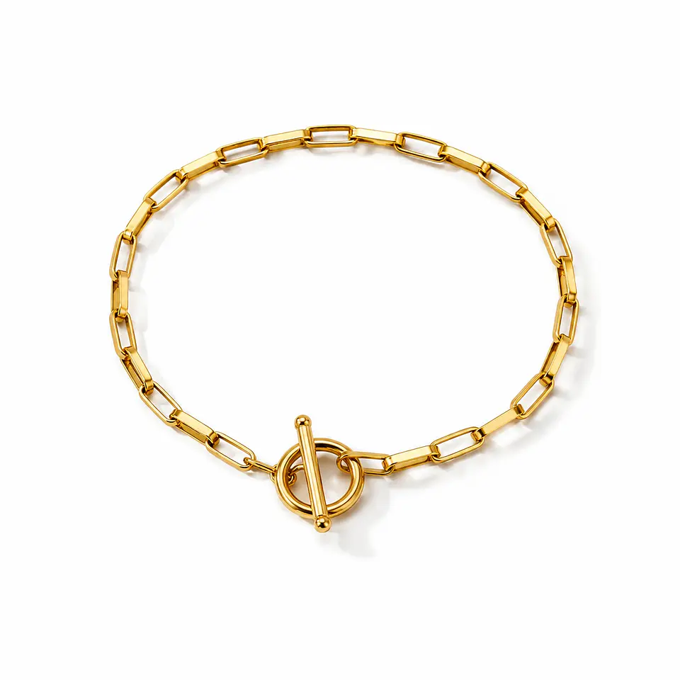 Conjunto dorado cierre T-bar industrial 4
