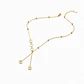 Collar dorado eslabones con esferas - Miniatura 1
