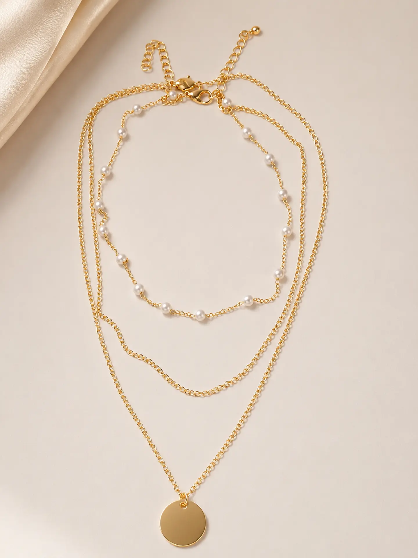 Collar doble capa gargantilla con dije 5