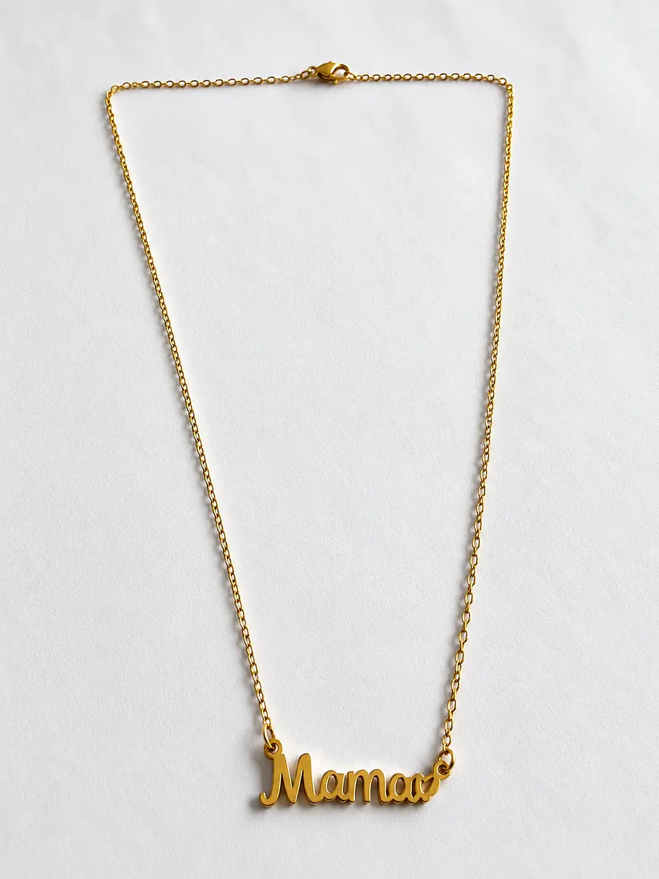 Collar dorado dije Mamá 3