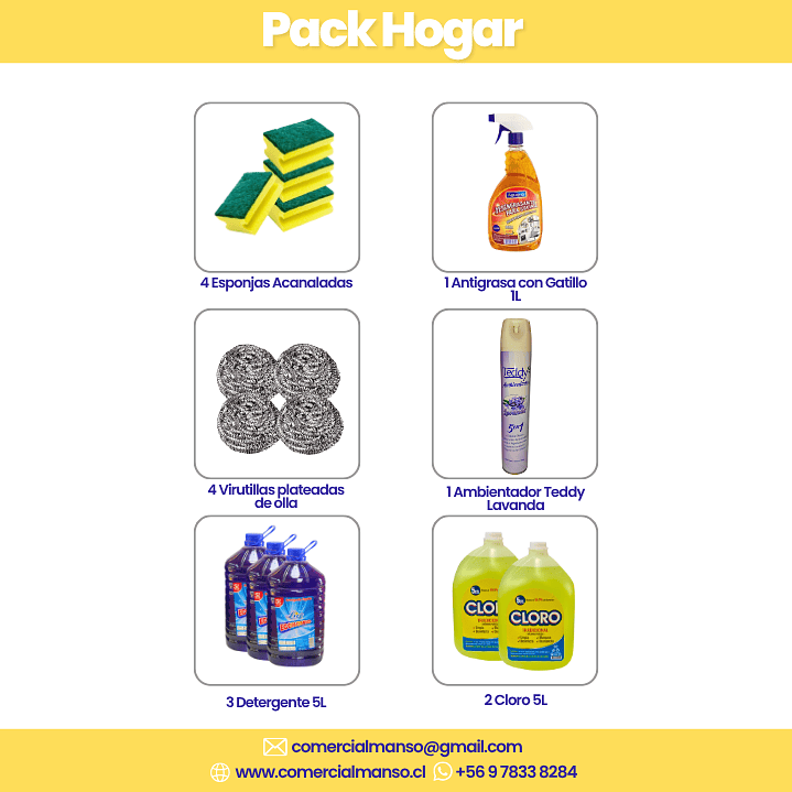 Pack Hogar Comercial Manso 3
